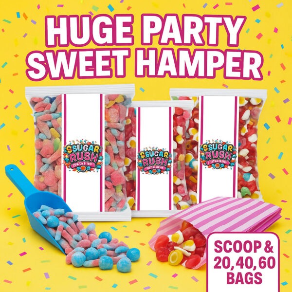 Party Sweet Bundle – Jelly & Fizzy Mix with Scoops & Party Bags